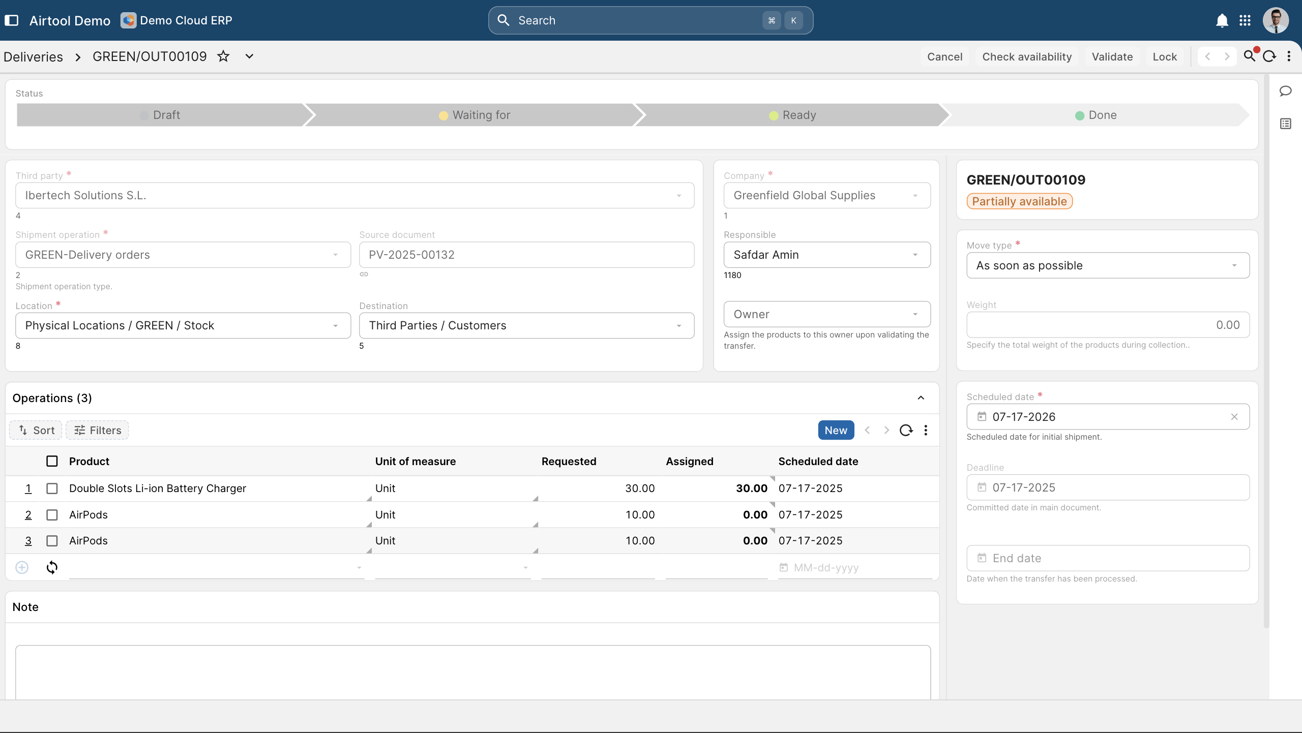 Dispatch, route planning and proof of delivery in one flow.